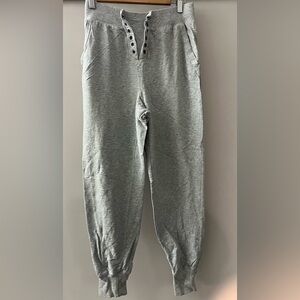 Aerie Kids Gray Sweatpants with Button Detail